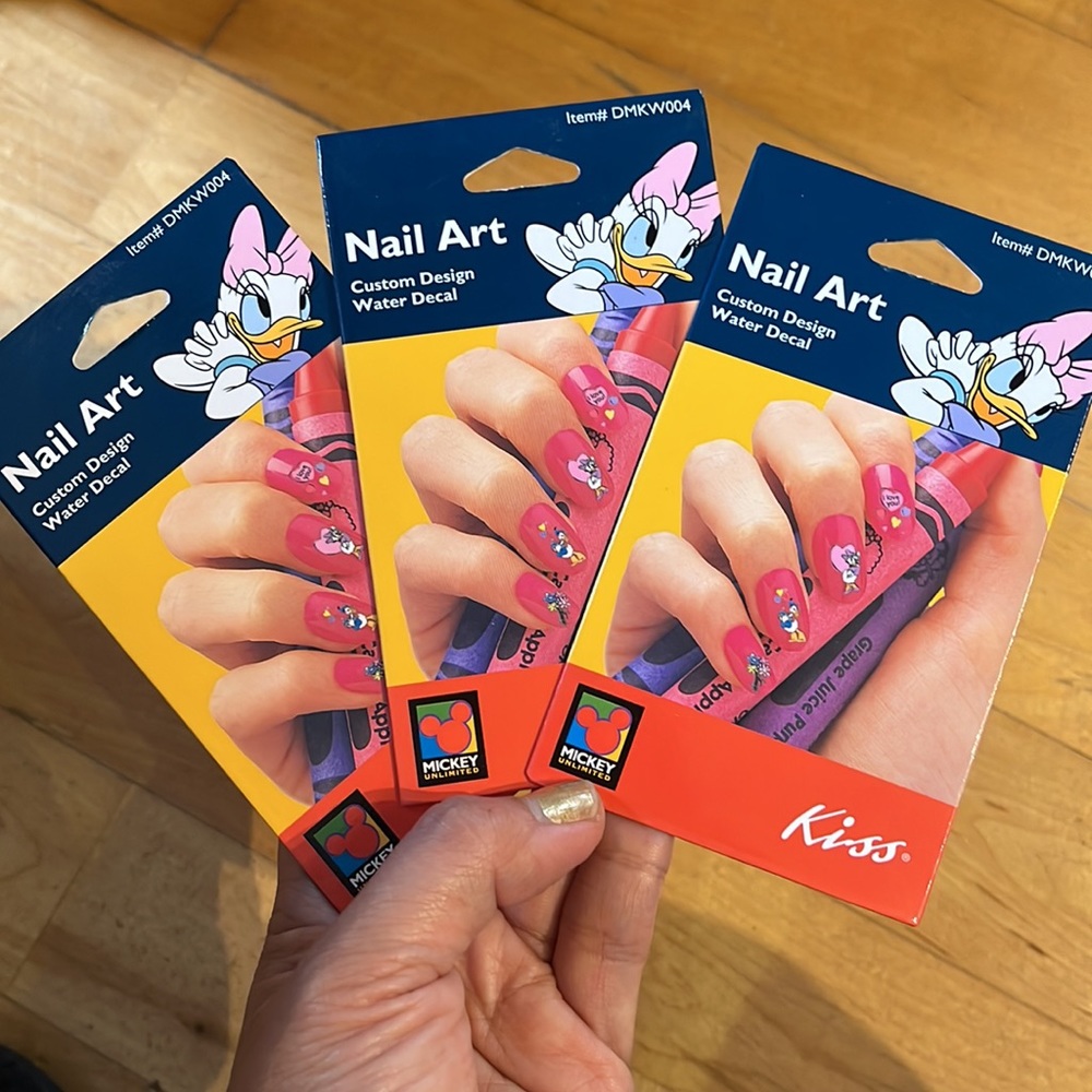 Disney Mickey Mouse Donald Duck Nail Art Tattoo Sticker Decal Polish Manicure xo